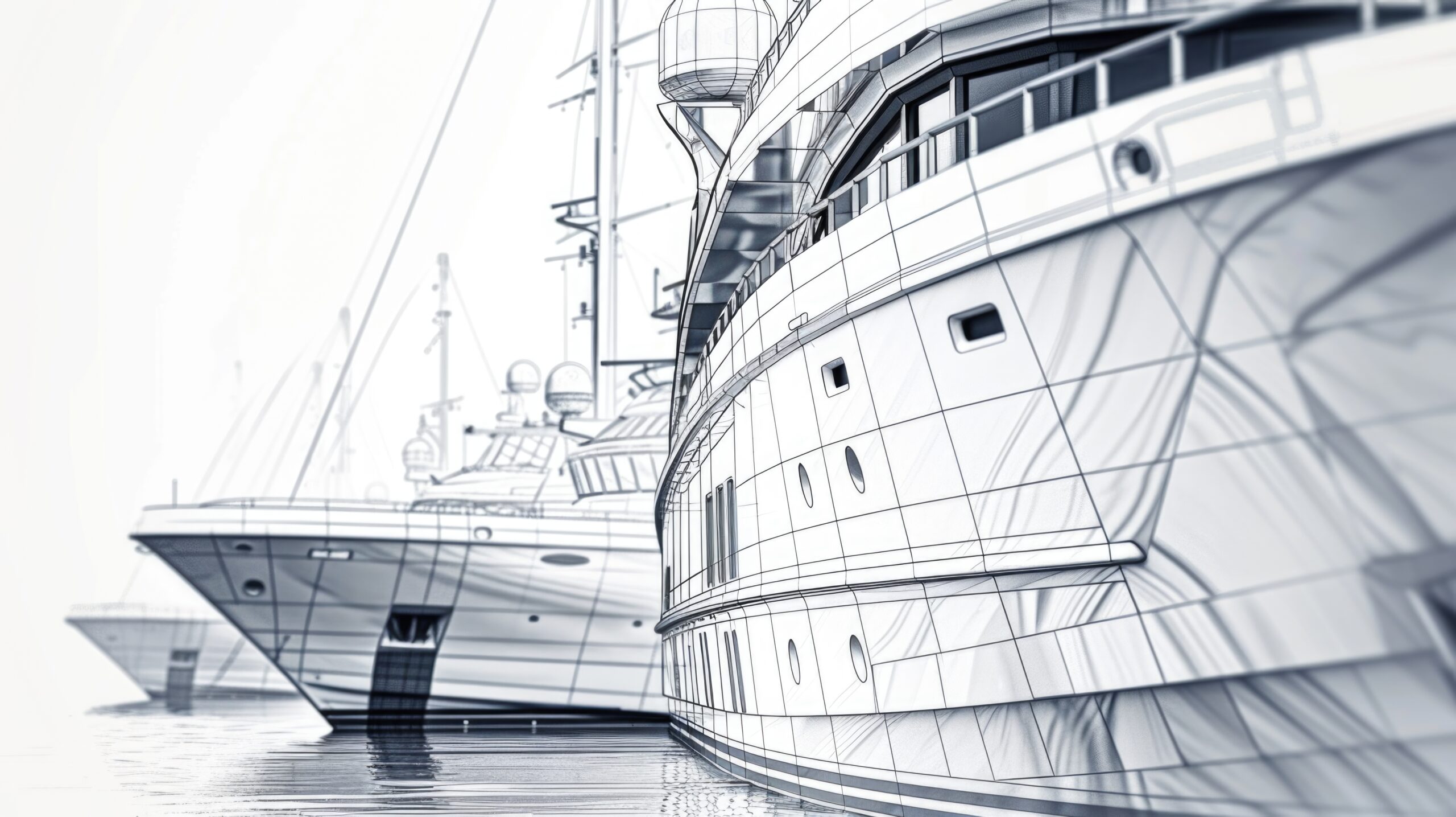 Image of two boats floating in the water. Suitable for travel brochures or maritime websites